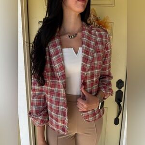 Pink & Brown Blazer